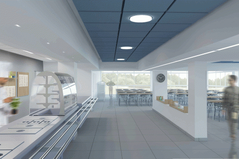 Canteen adjustment at Vigna di Valle airport